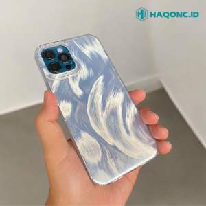Case IP 15 Pro Max 14 13 12 IP XR X Xs Max Plus Hologram Silver Edge Kotak FullCover