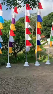 BENDERA UMBUL UMBUL GARUDA WARNA DAN MERAH PUTIH (1 PCS)