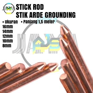 Stick As Grounding Rod / Stik Arde Grounding Penangkal Petir Panjang 15meter Bonded Arde Rod Grounding Anti Petir