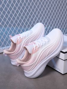 Womens Running Shoes Breathable Fly Knit Lightweight Soft Bottom Shock Absorption Casual Sports Sneakers Large Size 41-43