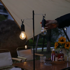 ไฟตั้งแคมป์ ไฟแสงอาทิตย์ แบบพกพา ไฟพลังงานแสงอาทิตย์ แถม USB TYPE-C ปรับระดับแสงได้ ไฟแคมป์ปิ้ง