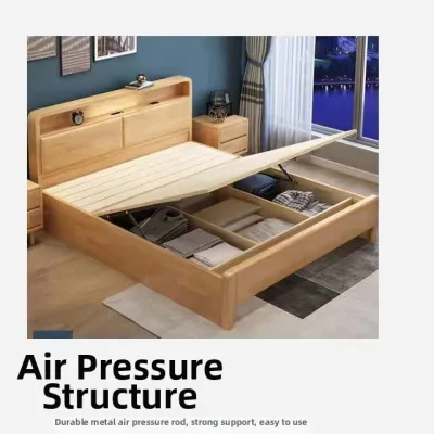 AYIJIE | Master Bedroom Double Storage Bed