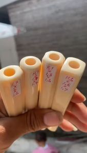 pipa gg asli lokal panjang 11cm model bulat kotak blimbing bahan merah asli