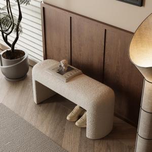 ZHENTAIYUAN | Fluffy Slipper Bench Shoe Rack