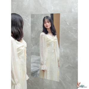 TEKANAI | Unbreakable Stainless Steel Full Body Mirror Adhesive Wall-Mounted