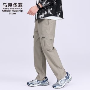 Mark Fairwhale | Workwear Embroidered Wrinkle-Resistant Pants For Men Loose