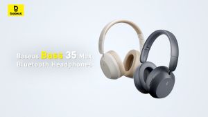 Baseus หูฟังบลูทูธไร้สาย รุ่น Bass 35 Max Wireless Headphones สี Twilight Grey