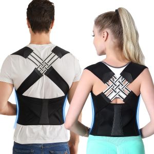 Back Brace Posture Corrector for Women and Men Shoulder Straightener Adjustable Full Back Support Upper and Lower