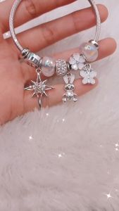 Gelang Bangle Charm 01 Titanium Anti Karat dan Tahan Lama Premium Quality PS003B