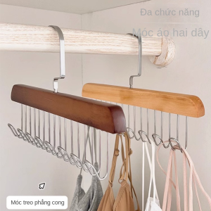 Móc Phơi Gỗ 8 Nhánh Treo Áo Lót Gọn Gàng - Treo Áo 2 Dây - Dây Lưng - Cà Vạt Đa Năng