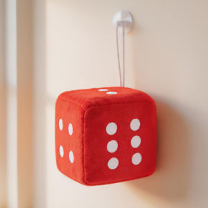 Funny Magic Cube Dice Hanging Pendent Stuffed Plush Doll Intresting Party Game Props Creative Gifts For Friends