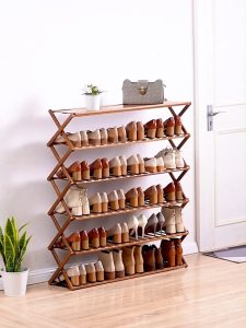 Rak Sepatu Kayu Shoe Storage Boxes 3~10 Susun Kotak Sepatu Kuat Rak Sandal Portable Ukuran Jumbo