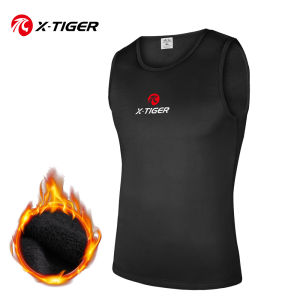 x-tiger | Áo Lót Giữ Nhiệt X-TIGER Dành Cho Nam Áo Lót Không Tay Bằng Lông Cừu Ấm Áp Áo Lót Đi Xe Đạp Thoáng Khí Nhanh Khô Chống Gió Để Đi Xe Đạp Chạy Bộ Thể Dục Thể Thao Ngoài Trời Mùa Đông