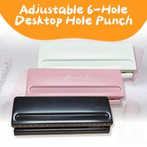 VSPH Adjustable 6-Hole Desktop Puncher for A4 A5 A6 B7