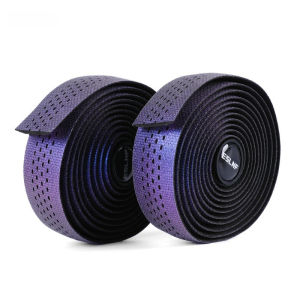 Băng Dính Tay Lái Xe Đạp Màu Tím Gradient Thoáng Khí Chống Trơn Trượt Chống Thấm Nước Chất Liệu EVA Giảm Xóc Dây Đeo Tay Lái Cho Xe Đạp