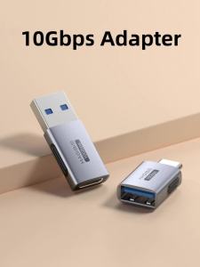 Hagibis | Hagibis USB A Male to USB C Female Adapter 10Gbps High-Speed Data Transfer 60W Fast Charging Conventer Plug for Macbook Tablet