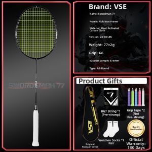 VenSon | Ultra-light Attack Badminton Racket 5u