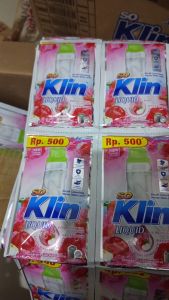 Detergen Cair So Klin Liquid 20ml (500an) - Pkt 4 Renteng Isi (48 Sachet) - Cuci Detergent