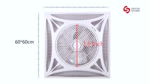 Embedded Ceiling Fan Surface Wall Mounted Circulating Fan with Remote Control Heavy Duty Air Circulation Fan Inverter for Room Electric Fan For Home Office School Living Room Integrated Concealed Gypsum Board Ceiling Fans