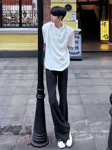 Quần Dài Nam Dáng Rộng Màu Đen CleanFit Mùa Hè Ống Đứng Cạp Cao Dài Vừa Vặn Thoải Mái Quần Dài Thường Ngày