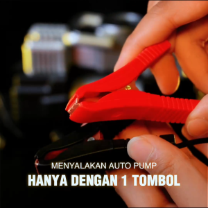 Deli Kompresor Angin Mini Digital Silinder Ganda Otomatis 180W DL8060