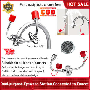 ⚡️Local Warehouse+COD⚡Eyewash Station with Faucet Faucet Mounted Eyewash Station – Reliable First AID Emergency Eye Wash Unit For Sink Attachment – Sink Mount Eye Flush Shower For Eyes And Skin