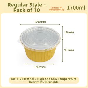 ABLPAK | Disposable Round Aluminum Foil Containers For Hot Pot