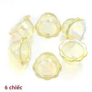 EELHOE | Chuông Gió Làm Thủ Công Bằng Hạt Acrylic Trong Suốt 6/24 Chiếc Thiết Kế Hình Sứa Nhiều Màu Sắc Dùng Làm Móc Khóa Trang Trí Tự Làm