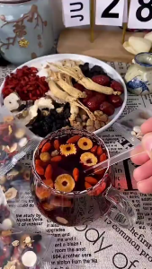 【HALAL】Ginseng Man Tea Nutrition Nourish Kidney Liver Aphrodisiac Sterilizer人参黄精九宝茶 男人茶 养生茶枸杞五宝茶 补肾护肝 壮阳固精