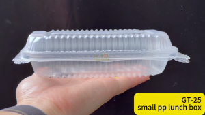 GC-PACK GT-25 Small PP Lunch Box [ 100pcs± ] GT 25 Disposable Plastic Food Box Bekas Kotak Nasi Plastik Biodegradable