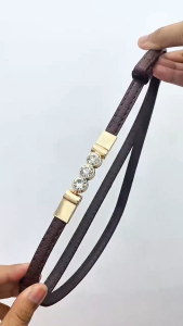 Ikat Pinggang Kecil Fashion Casual Aksesoris Pakaian Wanita Kode 7052 Ikat Pinggang Wanita Adjustable Belt Slim Model 3 Diamond HHG