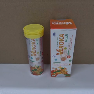 Sủi cam Veroka Multi bổ sung vitamin cho cơ thể giúp tăng đề kháng tuýp 10 viên