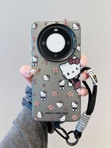 MingSheng Huawei Mate60 Pro & Mate50 Phone Case: Full Cover Kitty Cat Design