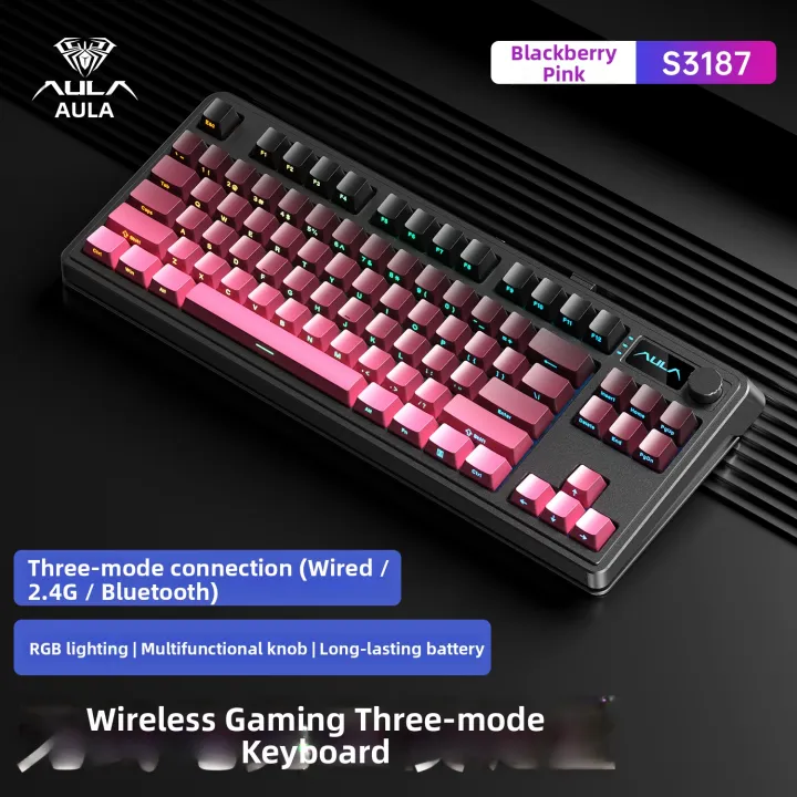 AULA | Bàn Phím Không Dây Bluetooth Đa Chế Độ RGB Cảm Giác Cơ | BigBuy360 - bigbuy360.vn AULA | Bàn Phím Không Dây Bluetooth Đa Chế Độ RGB Cảm Giác Cơ | BigBuy360 - bigbuy360.vn