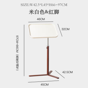 Portable Folding Computer Desk Sofa Side Table Notebook Laptop Table Height Adjustable Rotating Bedside Table Nordic Style