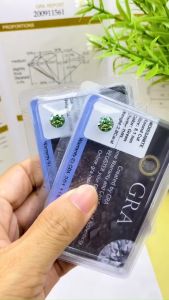 Moissanite nhân tạo Mỹ 8-15li kiểm định GRA Kim cương moissanite nhân tạo tròn màu Xanh 58giác cắt phôi gốc Đá moissannite USA - KIM LỘC PHÁT HM58X