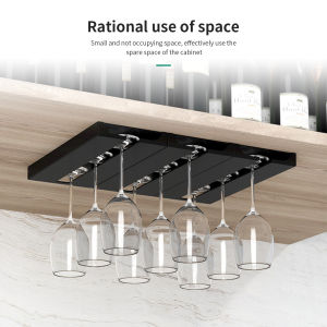 Homenhome European simple cup holder upside-down punch-free wine glass storage rack