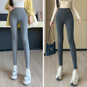 Pure Cotton Leggings Womens Outwear Spring and Autumn Thin High Waist Silm Slim Looking Cropped Pants Elastic plus Size Tight Long Johns