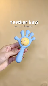 [COD]Mainan Bersuara untuk Bayi BPA Free - Sinar Baru! Goyangan Telapak Tangan Silikon Teether - Solusi Aman untuk Mulut Bayi-Dapat menenangkan bayi membuatnya berhenti menangis dan tidur secepat mungkin