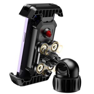 Giá Đỡ Điện Thoại Chống Rung Cho Xe Máy Và Xe Đạp Pro/Basic 360 ° Kẹp Tay Cầm Giảm Xóc Cho iPhone/Android Phù Hợp Với Xe Đường trường/MTB