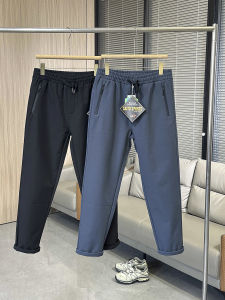 Outdoor Mens Fleece Lined Straight Leg Soft Shell Cargo Pants Windproof Warm Casual Trousers Thickened Long Pants Autumn Winter