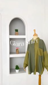 GIARA SHIRT - FLOTTILICIOUS / kemeja jumbo wanita / fashion outfit / baju oversize / kemeja big size / bahan linen / fashion outfit / korean style