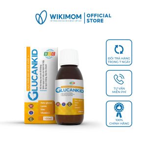 Tăng đề kháng Glucankid 125ml - Bổ sung Vitamin C Beta-Glucan Lysine cho trẻ - Mom & Baby