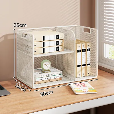 WUBUWEI | Multi-layered Tabletop Bookshelf Document Storage Rack