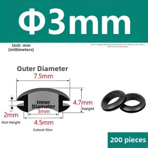 LANGSIMING | Double-Sided Rubber Cable Protection Sleeve