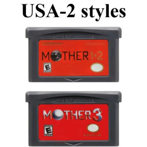 Bandai | Mother 123 Series GBA Game Card Cartridge 32-Bit Video Game Console Card Mother 1 2 3 Gray Shell for GBA NDS Classic Game