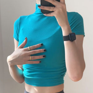 YOYO | High-necked Thin Breathable Womens Sports T-shirt