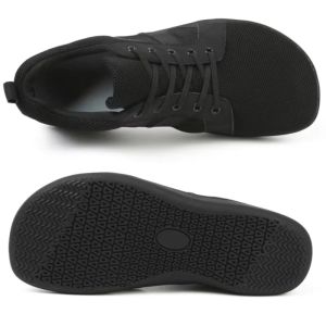 Export Plus Size Spring and Summer Wide Toe Fat Feet Breathable Non Slip Rubber Soft Bottom High Instep All Black Flat Shoes White Shoes