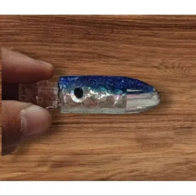 2.5 inches round Resin fish head/ fiberglass ulo ulo for trolling lures