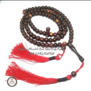 Tasbih Galih Asem 8mm 99butir Rumbai Merah Spesial Dilazada